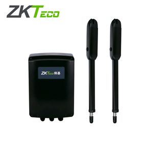 juego de brazos motorizados zkteco zksw400dc para puertas batientes de un peso maximo de 380kg compatible con soluciones de con